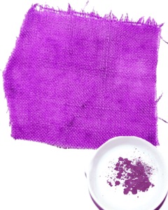 Cloth dyed with Tyrian purple. The color could vary from crimson to deep purple, depending upon the type of murex sea-snail and how it was made.