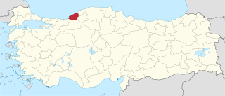 موقع محافظة زنگل‌داك في تركيا