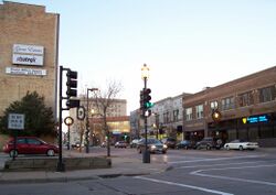 Downtown Oshkosh at U.S. Route 45