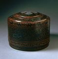 Lidded cosmetic box, Western Han dynasty, about 100 BC – 25 AD