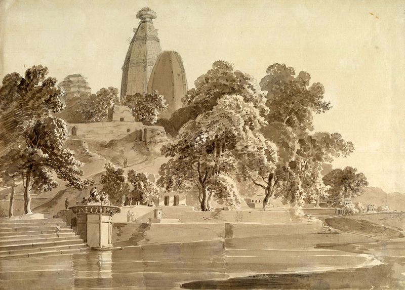 ملف:Madan Mohan temple, on the Yamuna, Vrindavan, 1789.jpg