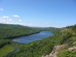 The Lake of the Clouds in the Porcupine Mountains of the Upper Peninsula of Michigan