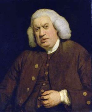 Samuel Johnson c. 1772, painted by Sir Joshua Reynolds