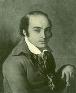 پورتريه لشينييه أثناء أسره، رسم جوزف-بنوا سوڤيي