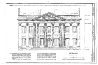 First Bank of the United States, 120 South Third Street, Philadelphia, Philadelphia County, PA HABS PA,51-PHILA,235- (sheet 1 of 1).png