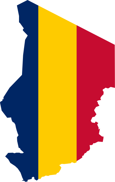 ملف:Flag-map of Chad.svg