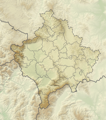 Location map Kosovo