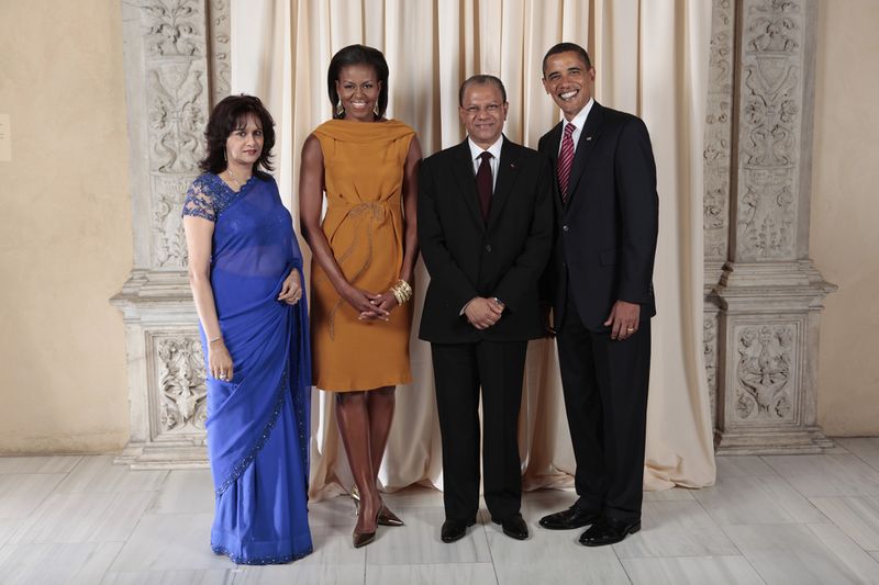 ملف:Navinchandra Ramgoolam with Obamas.jpg