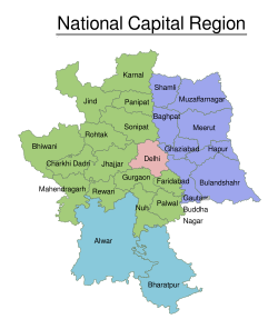 Map of National Capital Region