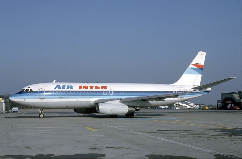 ملف:Air Inter Dassault Mercure at Basle - February 1985.jpg