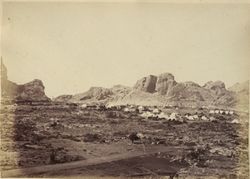 صنعافة - سنة 1868. معسكر التجريدة البريطانية على الحبشة 1868.