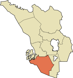 Location of Kuala Langat District in Selangor