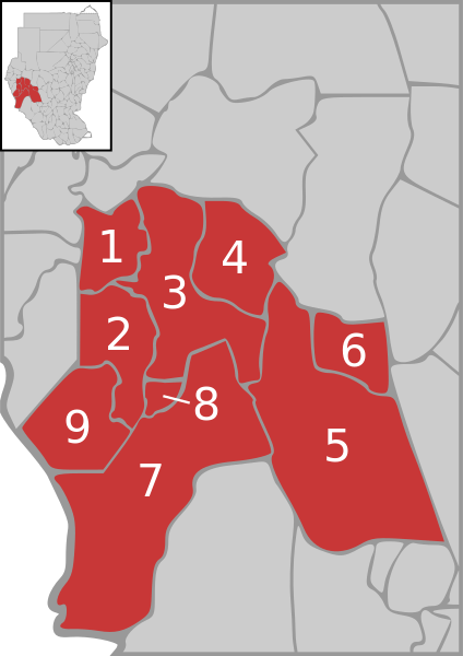 ملف:Dschanub Darfur district map overview.svg