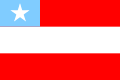 Former flag of the Roraima Federal Territory (until 1990).