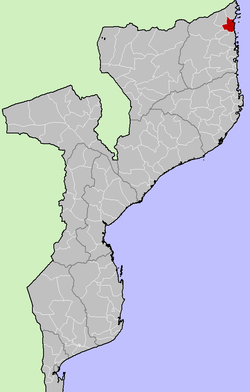 موقع المقاطعة في موزمبيق