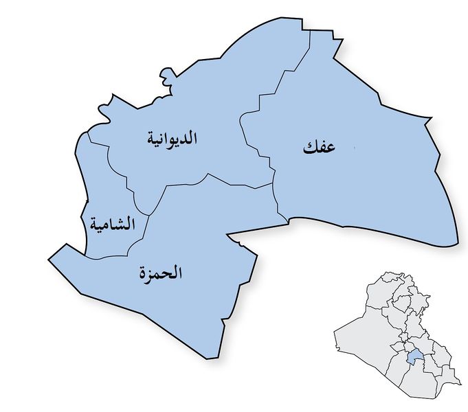 ملف:IraqProvinces Al Qadisiyah.jpeg