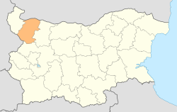 موقع محافظة مونتانا في بلغاريا