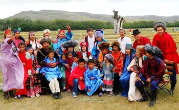 Modern Khakas people regard themselves as the descendants of the Yenisei Kyrgyz who remained in Siberia despite of the dispersal by the Mongols in the 13th century, and now form the Republic of Khakassia.