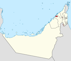 موقع عجمان في الإمارات العربية المتحدة