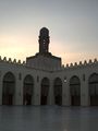 باحة ومنارة مسجد الحاكم بأمر الله