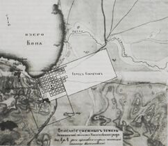 Map of Kokchetav uezd in the late 19th century