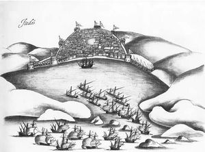 Portuguese attack on Jiddah 1517.jpg