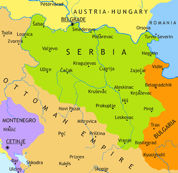 Principality of Serbia after Berlin Congress in 1878