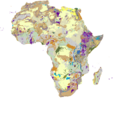 2015 surface lithology of Africa map