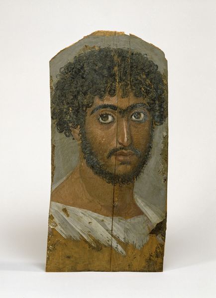 ملف:Egyptian - Mummy Portrait of a Bearded Man - Walters 326.jpg