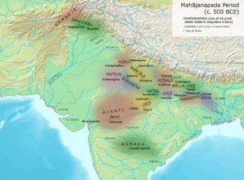Magadha and other Mahajanapadas in the Post Vedic period.