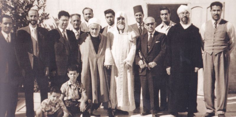 ملف:Oulama Algerien a Damas dans la maison de Cheikh El-Ketani.jpg