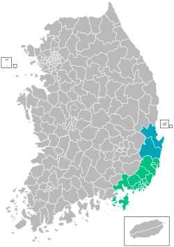 موقع Greater Busan Area 동남 경제권