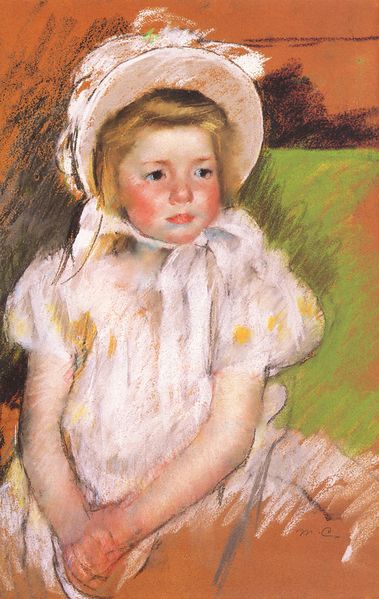 ملف:Cassatt Mary Simone in a White Bonnet 1901.jpg