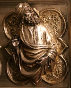 The Prophet Isaiah, Church of San Zeno, Pistoia detail of altarpiece (1399–1400)