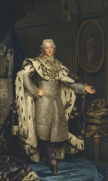 ملف:Gustav III by Alexander Roslin - no frame (Nationalmuseum, 15330).png