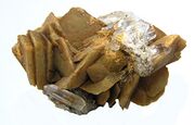 Colorado siderite, with sharp blades of olive-brown and minor accenting quartz