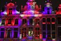 Grand Place in Brussels, Belgium, is lit up in red, white and blue, 30 Jan 2020.jpg