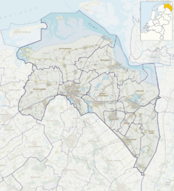 Topography map of Groningen
