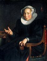 His wife, Christina Wtewael van Halen (1568-1629), 1601