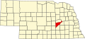 State map highlighting Merrick County