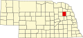 State map highlighting Stanton County