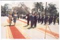 الرئيس المصري مبارك أثناء مراسم استقبال الرئيس الصيني لي شيان‌نيان، القاهرة، مارس 1986.