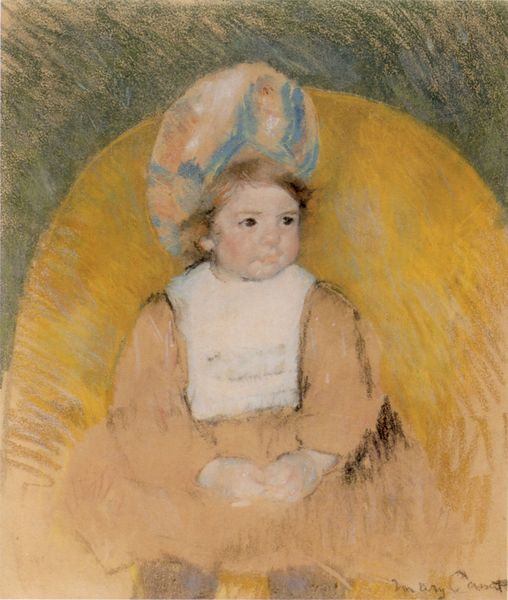 ملف:Mary Cassatt - 'Young Girl Seated in a Yellow Armchair', pastel on paper, c. 1902, Honolulu Academy of Arts.jpg