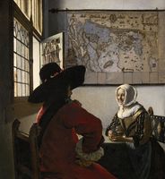 Jan Vermeer, Officer and Laughing Girl, 1657