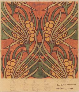 Textile design by Koloman Moser (1899)