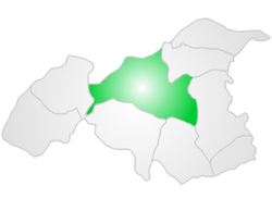 موقع مقاطعة شهيد كامل ضمن محافظة غازي‌عنتپ