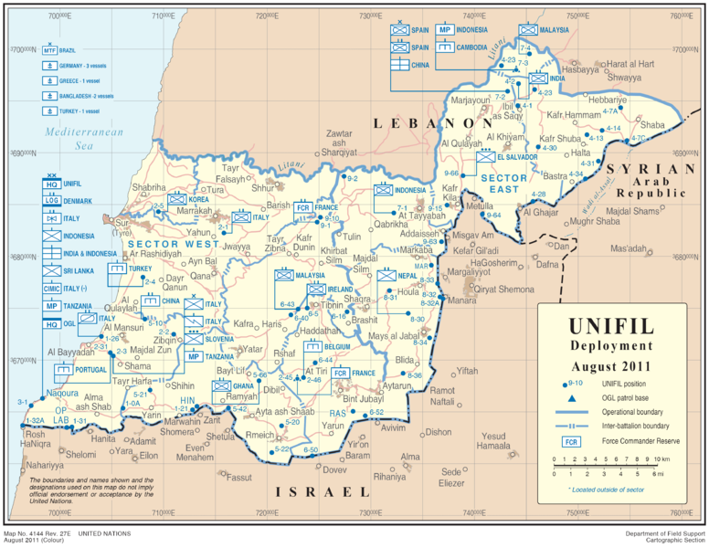 ملف:UNIFIL DEPLOYMENT August 2011.png