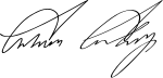 كالڤن كولدج's signature