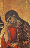 Detail of the Santa Croce Crucifix showing Apostle John