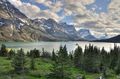 Saint Mary Lake in Glacier National Park in Montana